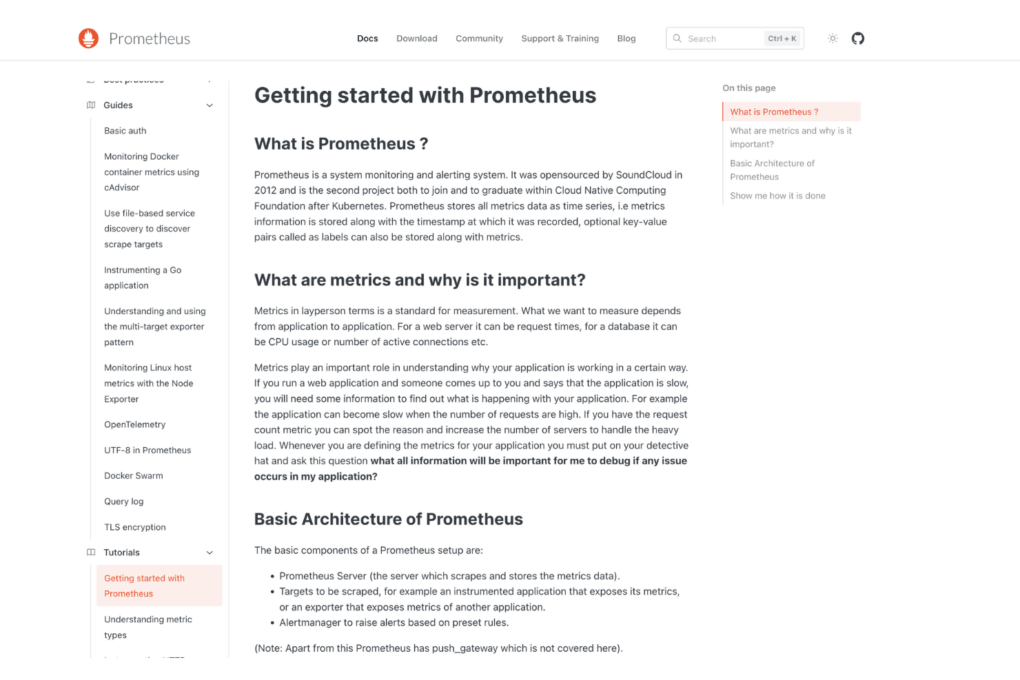 Prometheus screenshot