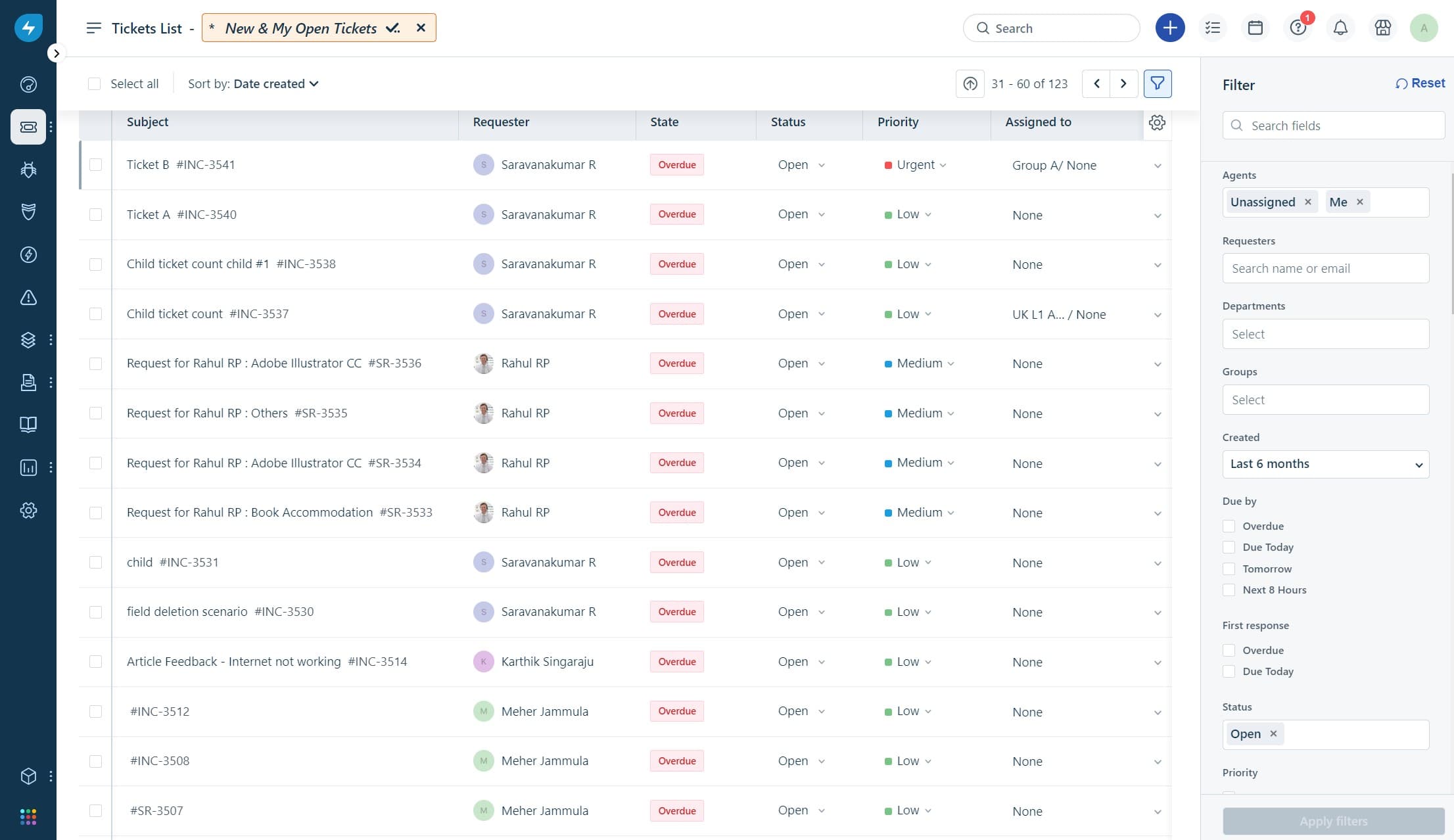 Freshservice screenshot
