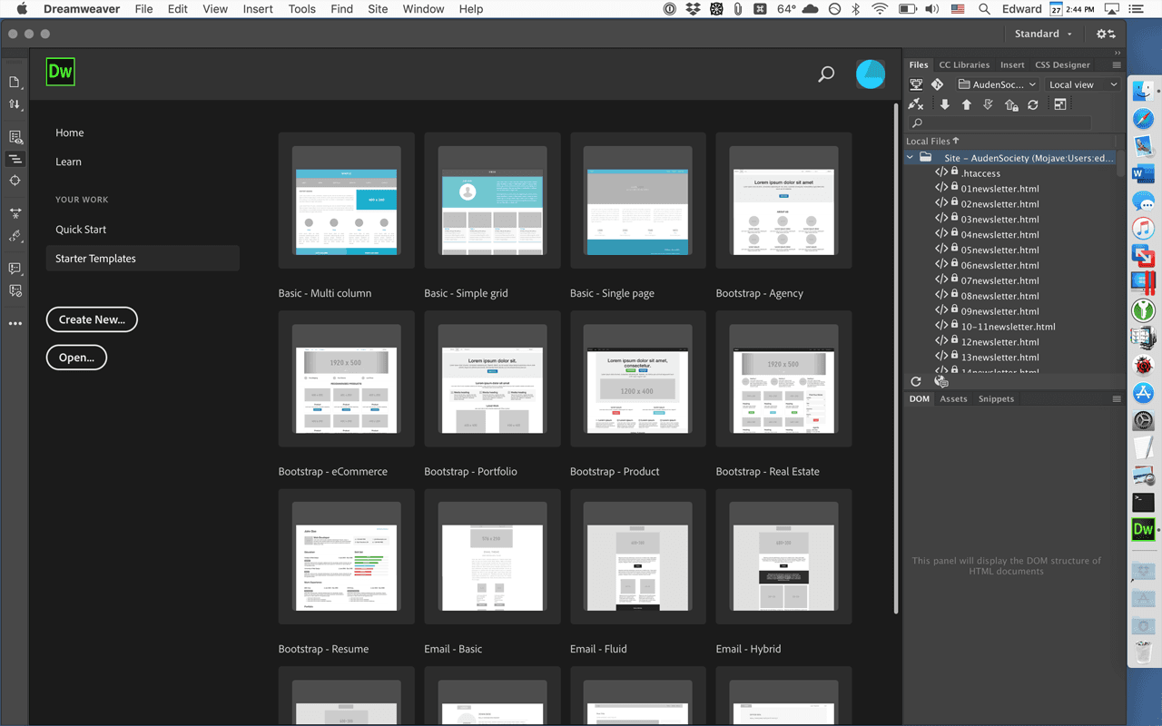 Adobe Dreamweaver screenshot