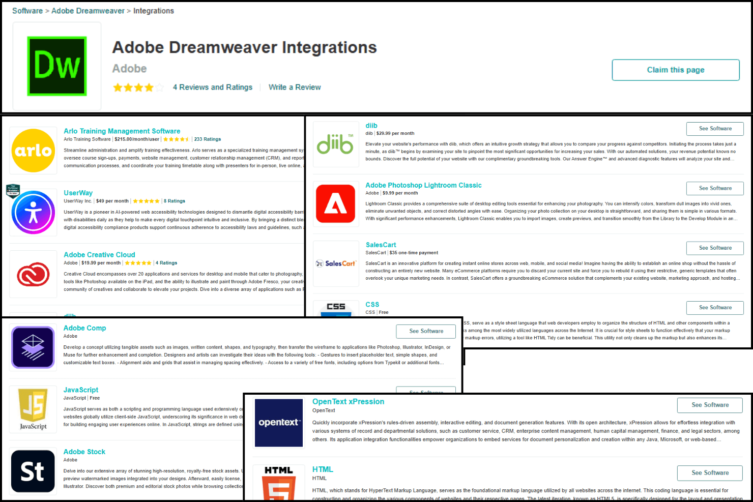 Adobe Dreamweaver screenshot
