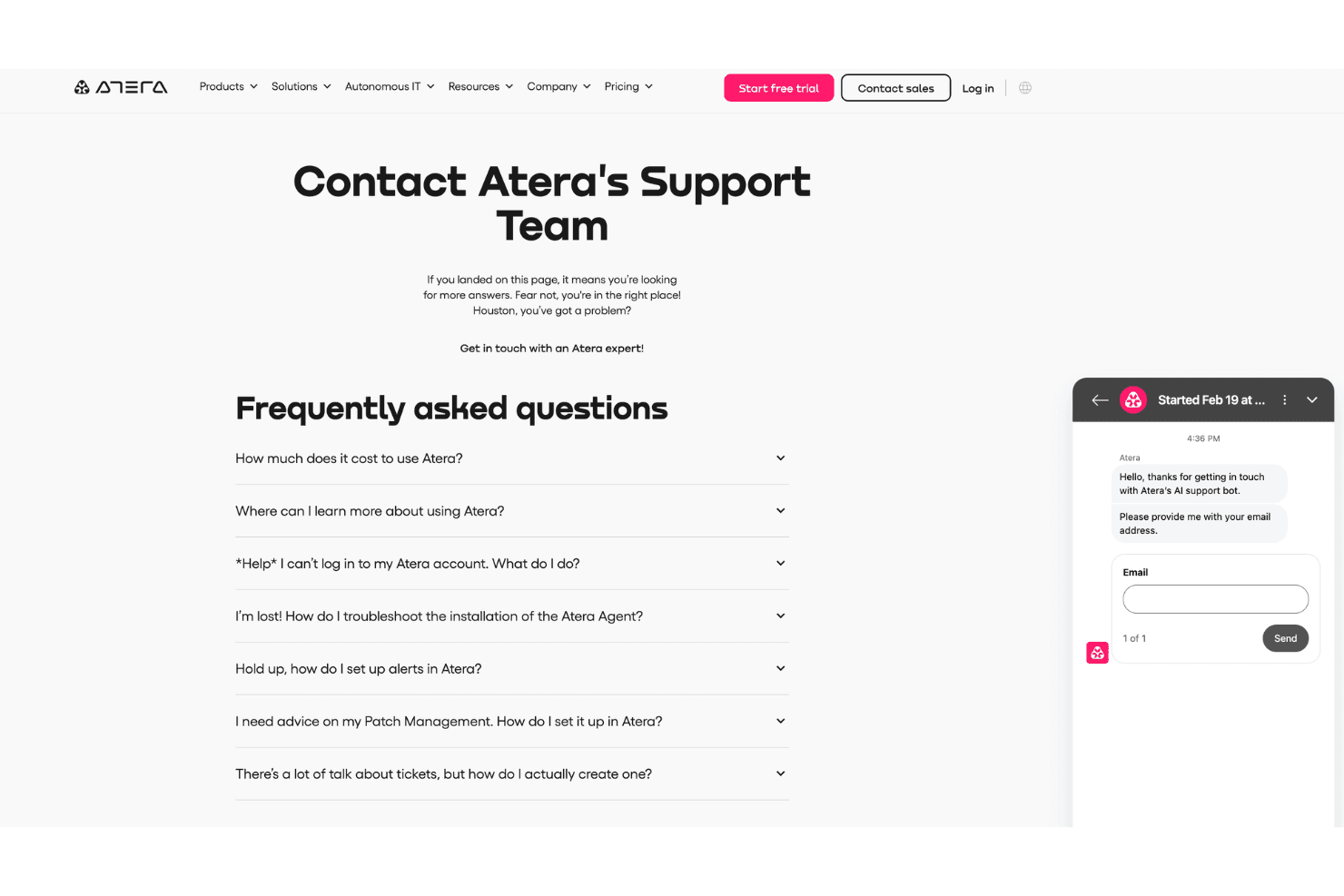 Atera screenshot
