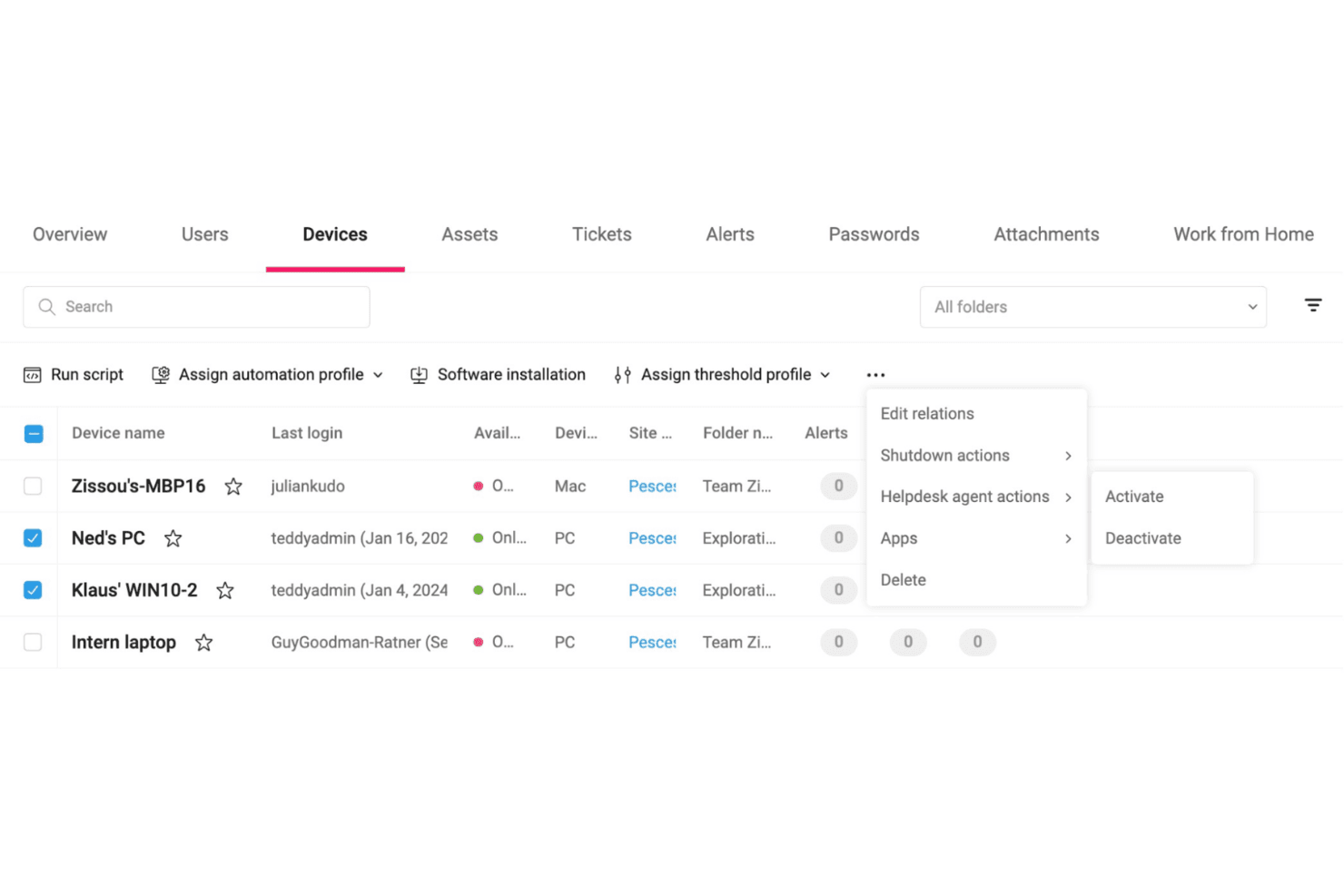 Atera screenshot