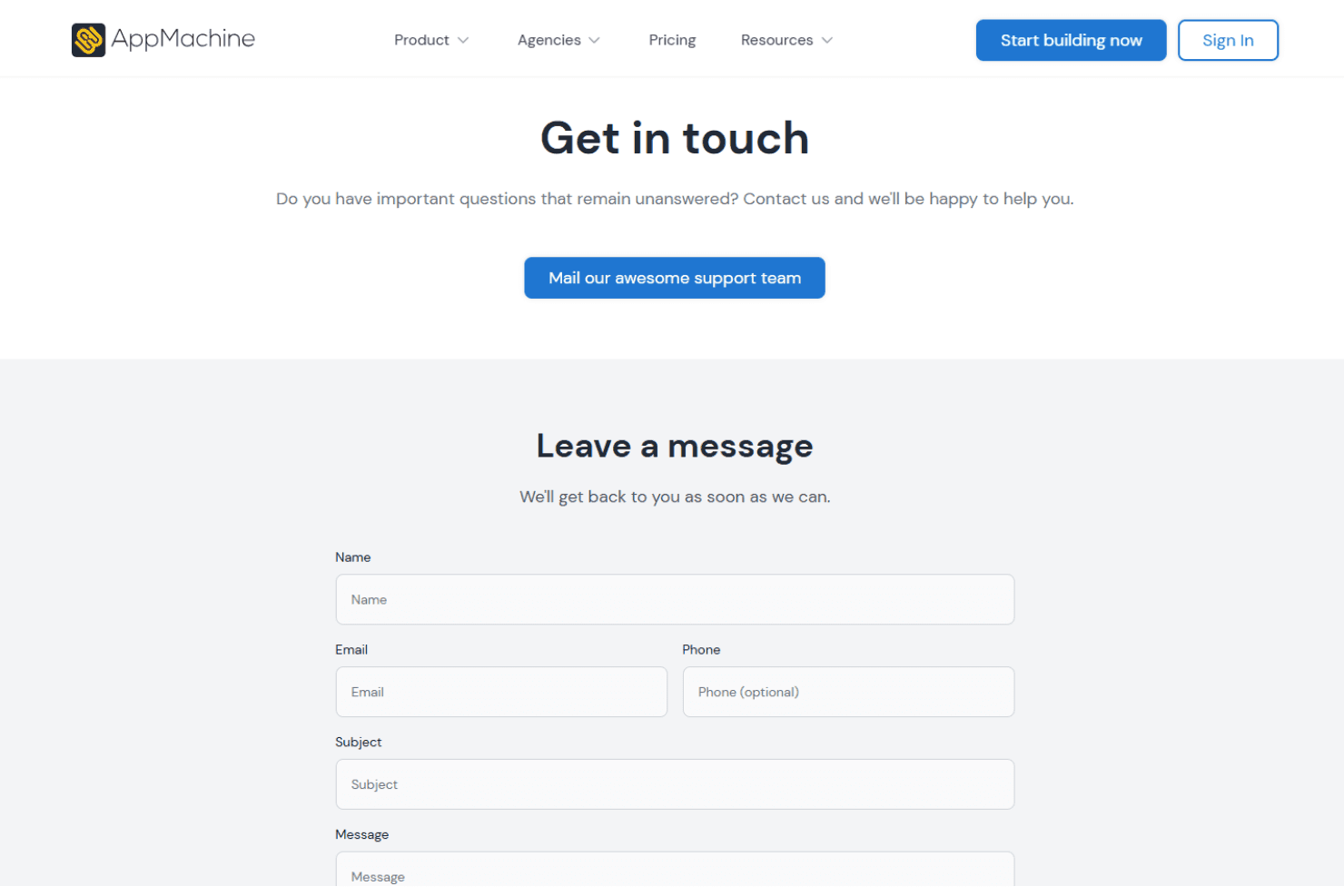 AppMachine screenshot