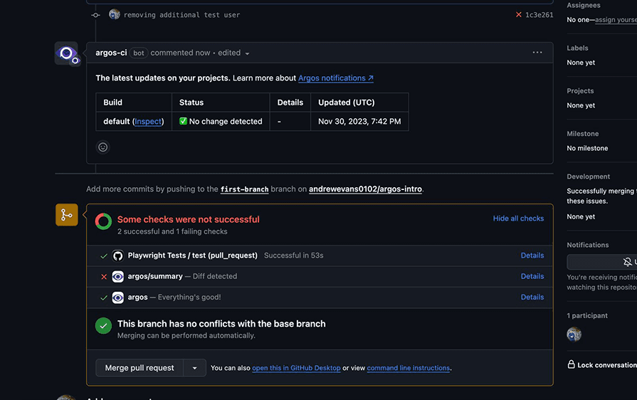 Argos screenshot