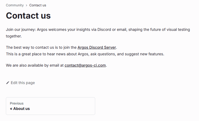 Argos screenshot