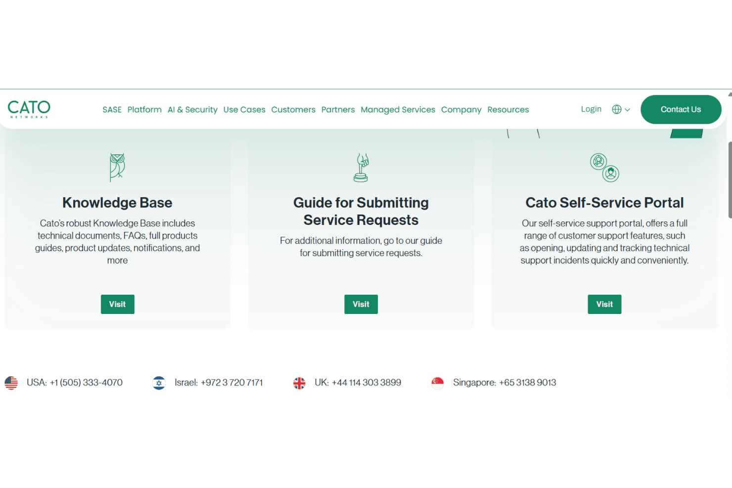 Cato Networks SD-WAN screenshot