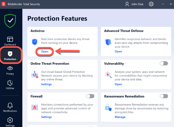 Bitdefender Antivirus Plus screenshot