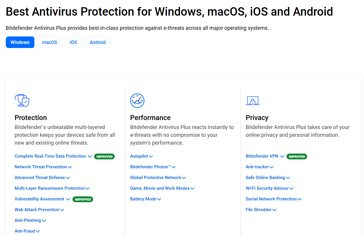 Bitdefender Antivirus Plus screenshot