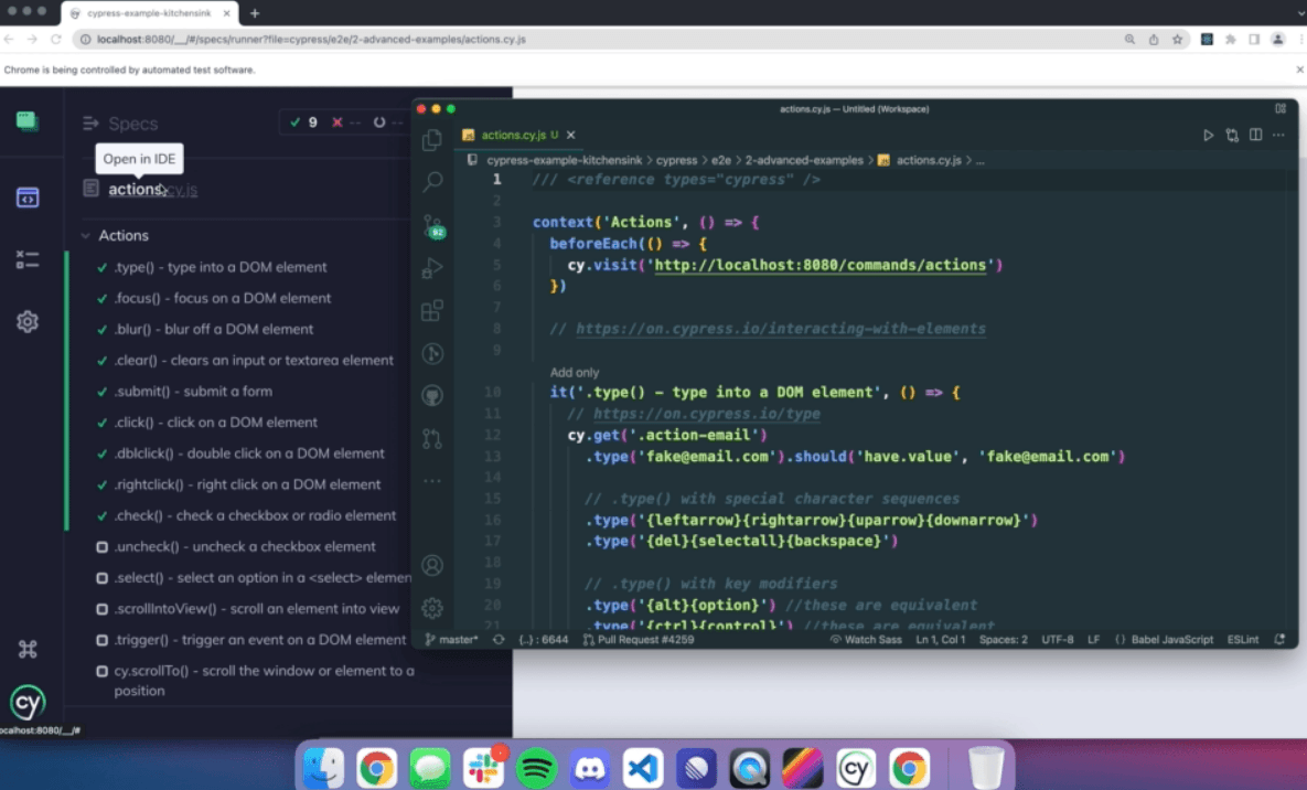 Cypress screenshot