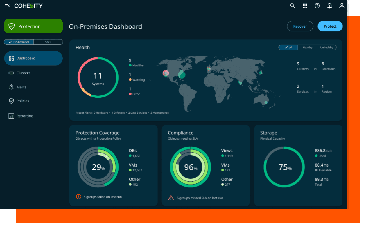 Cohesity screenshot