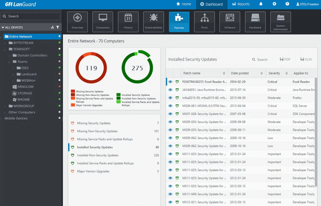 GFI Languard screenshot