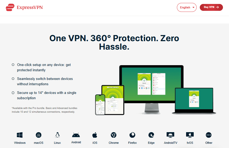 ExpressVPN screenshot