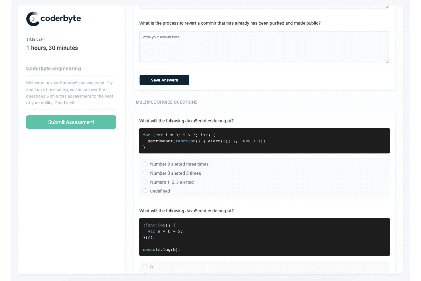 Coderbyte screenshot