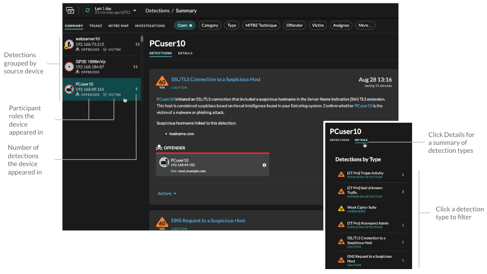 ExtraHop screenshot