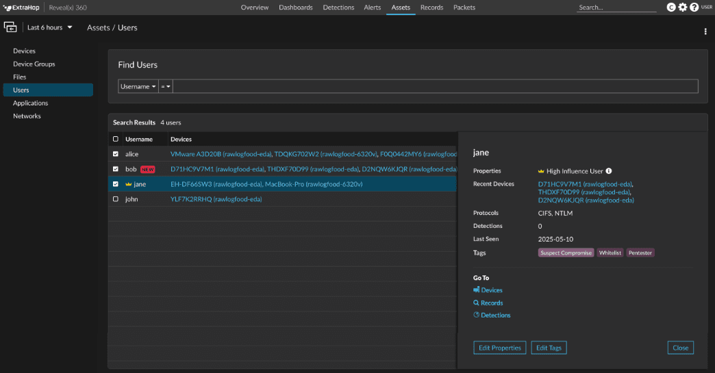 ExtraHop screenshot