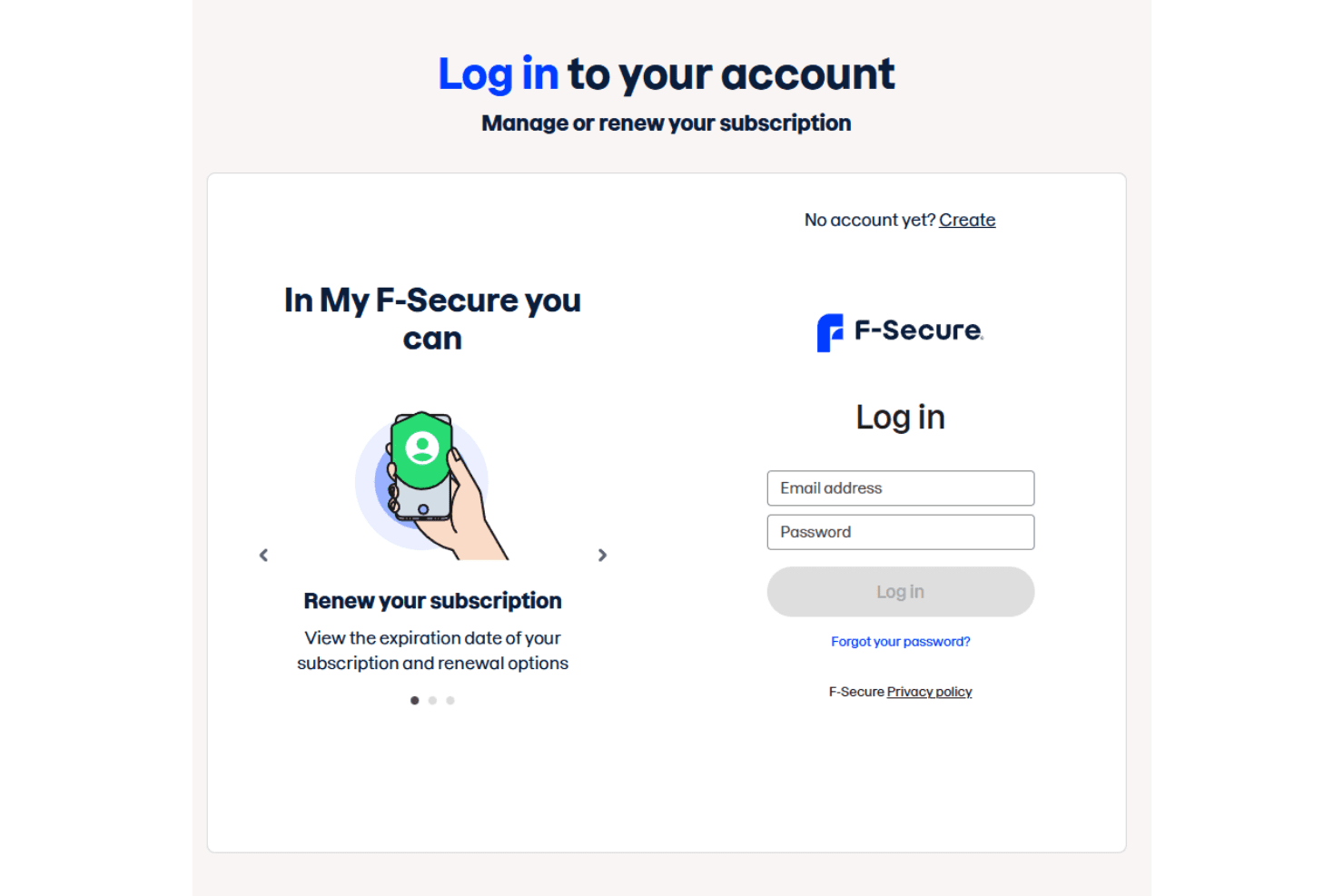 F-Secure screenshot