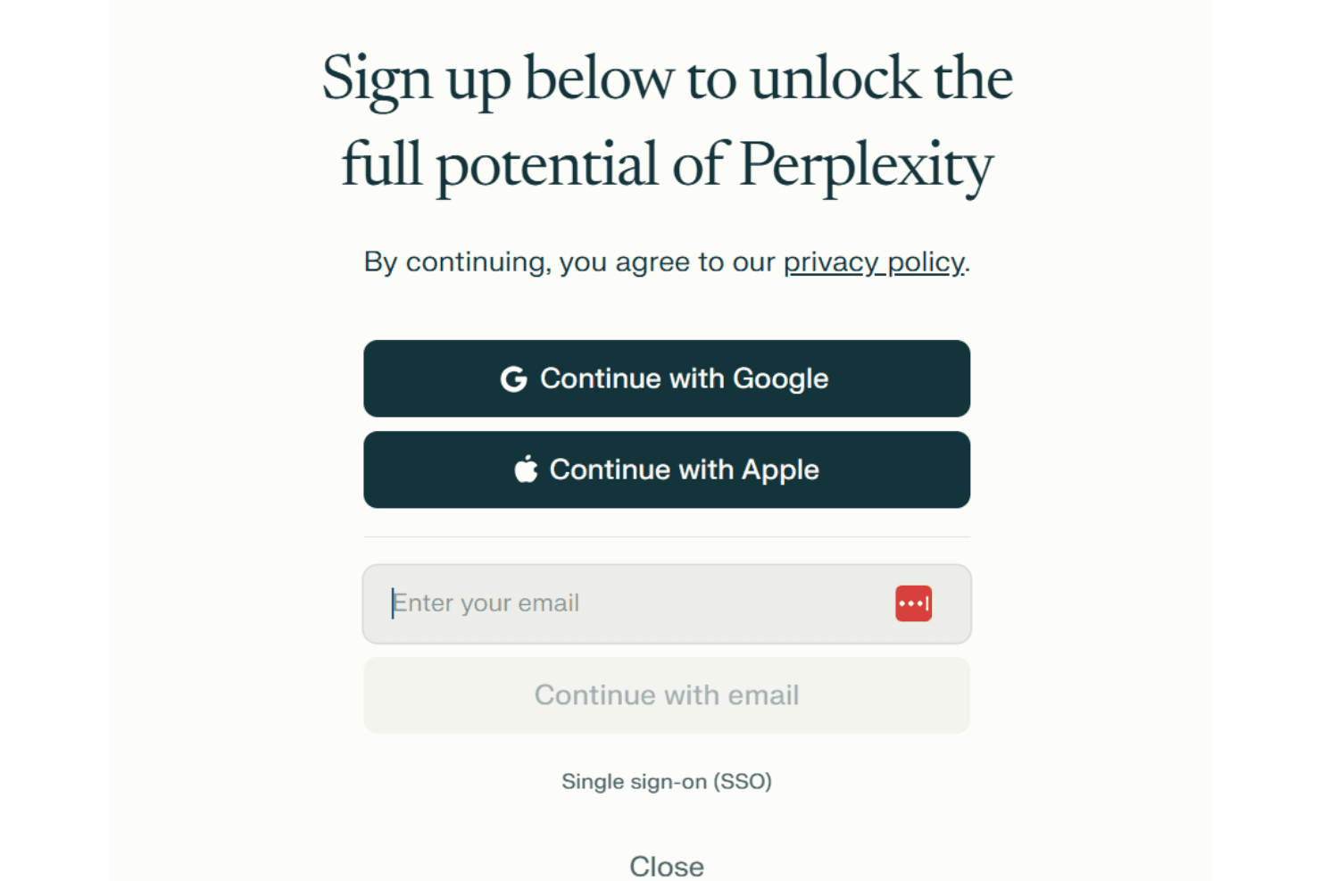 Perplexity AI screenshot