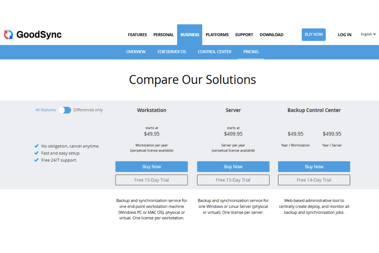 GoodSync screenshot
