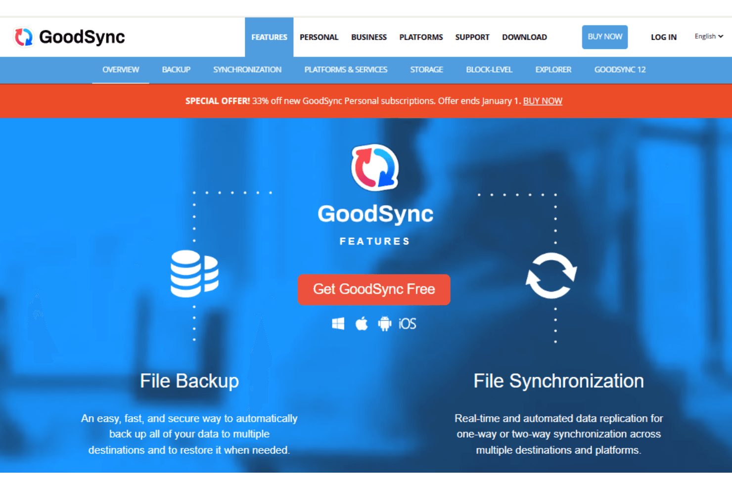 GoodSync screenshot