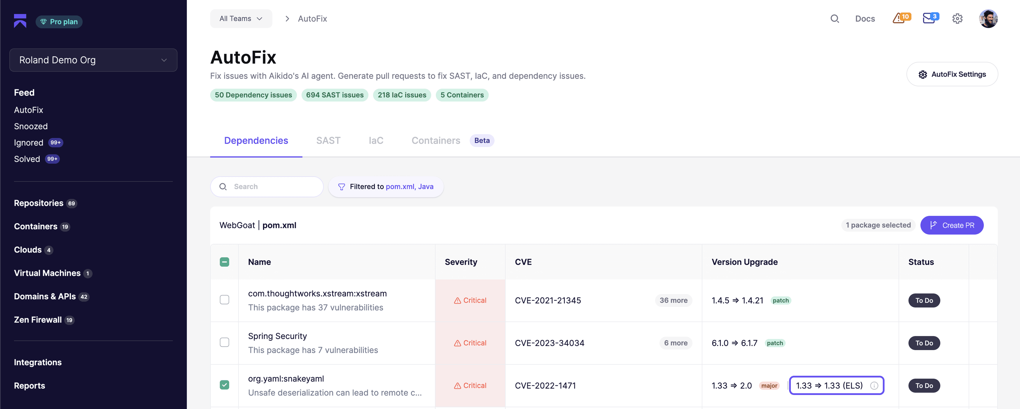 Aikido Security screenshot