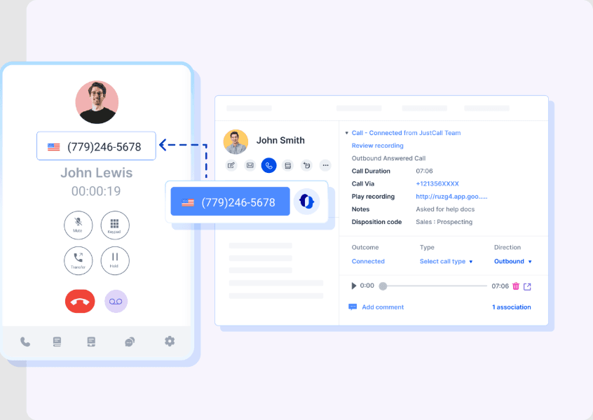 JustCall screenshot
