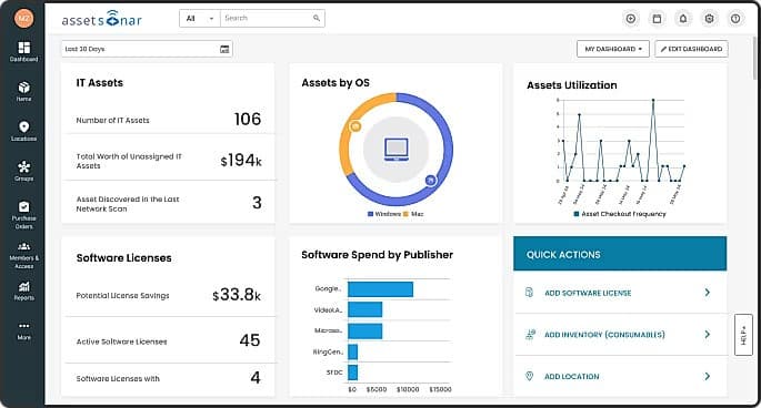 Ezo AssetSonar screenshot