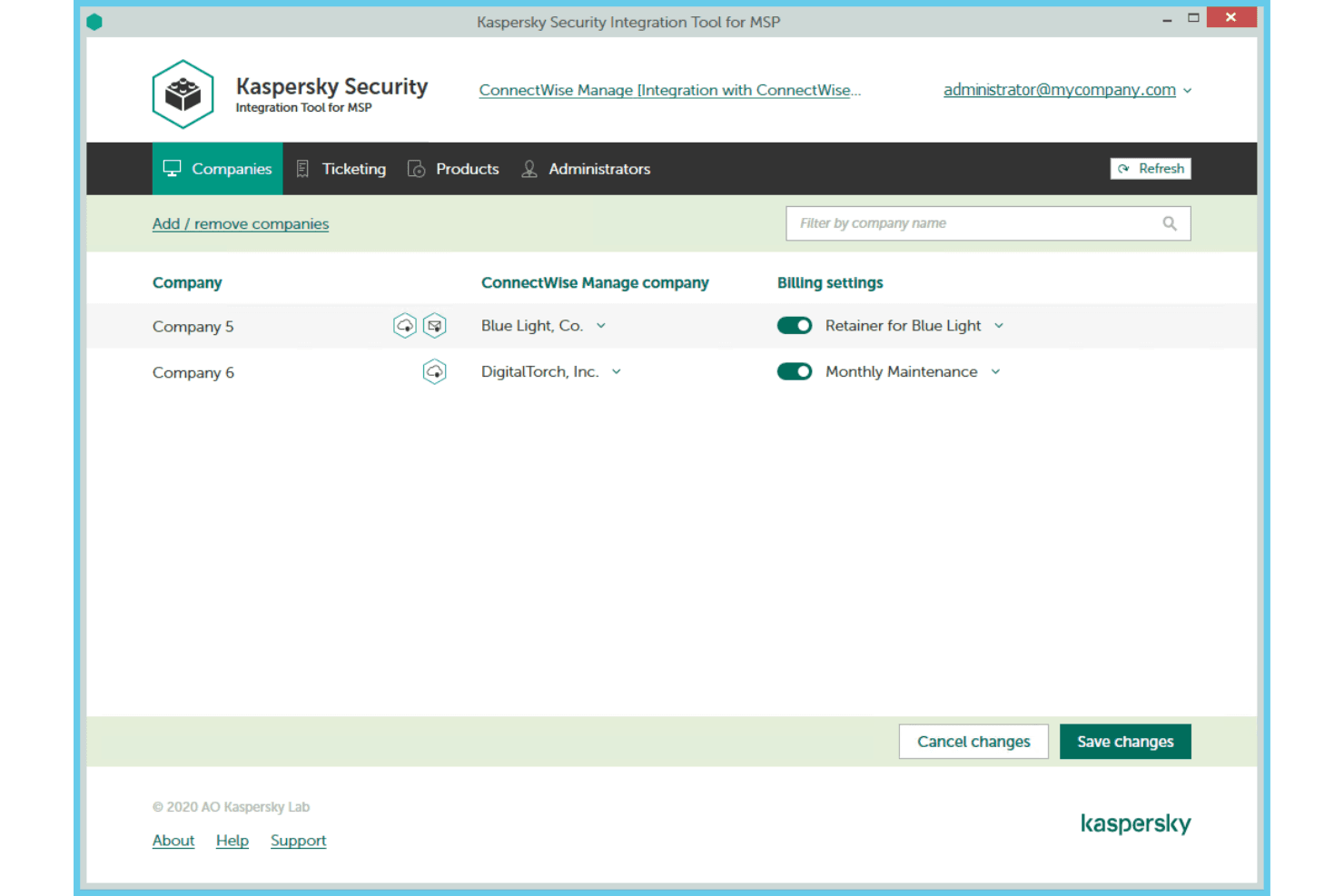 Kaspersky screenshot
