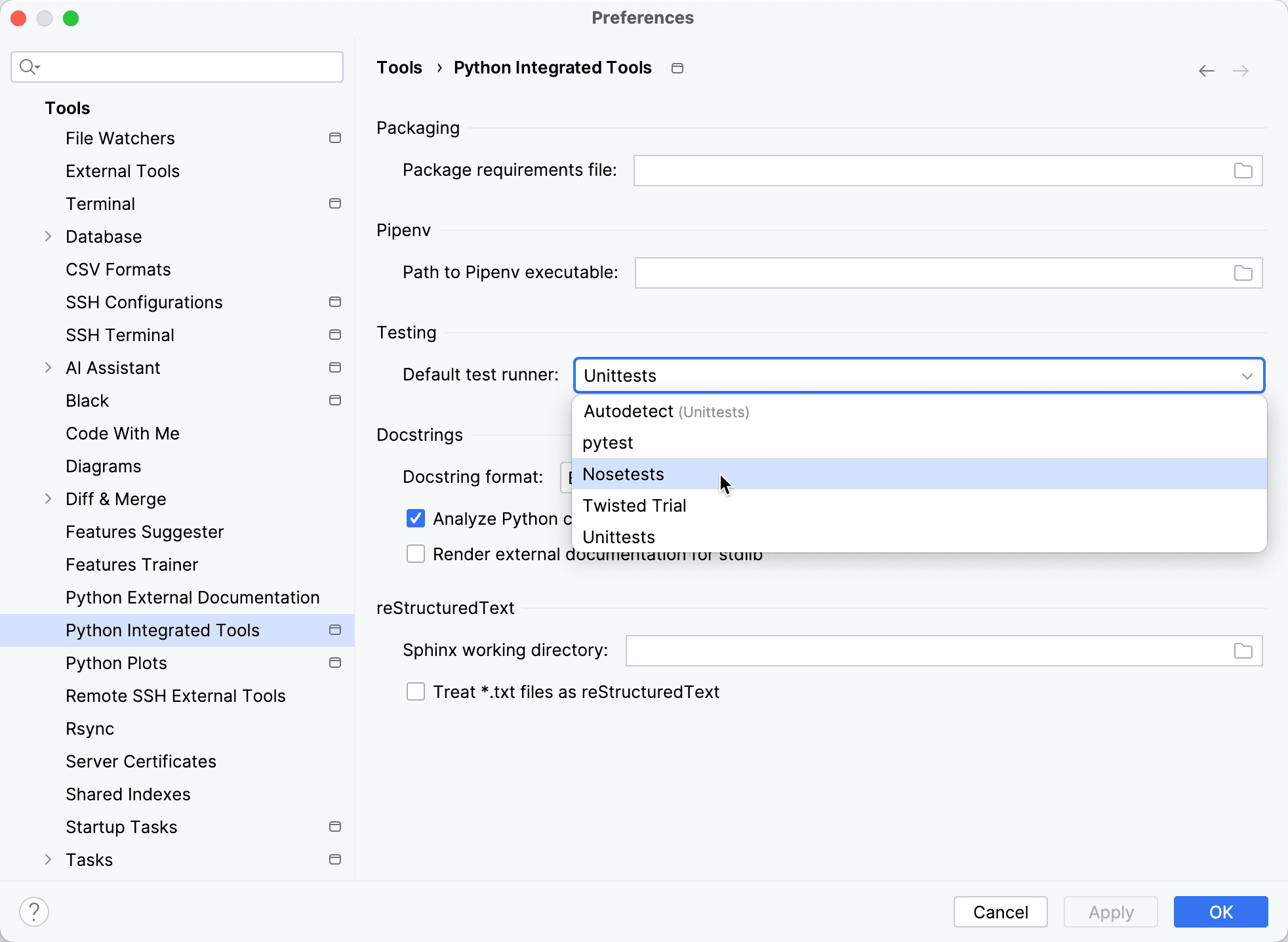 JetBrains screenshot