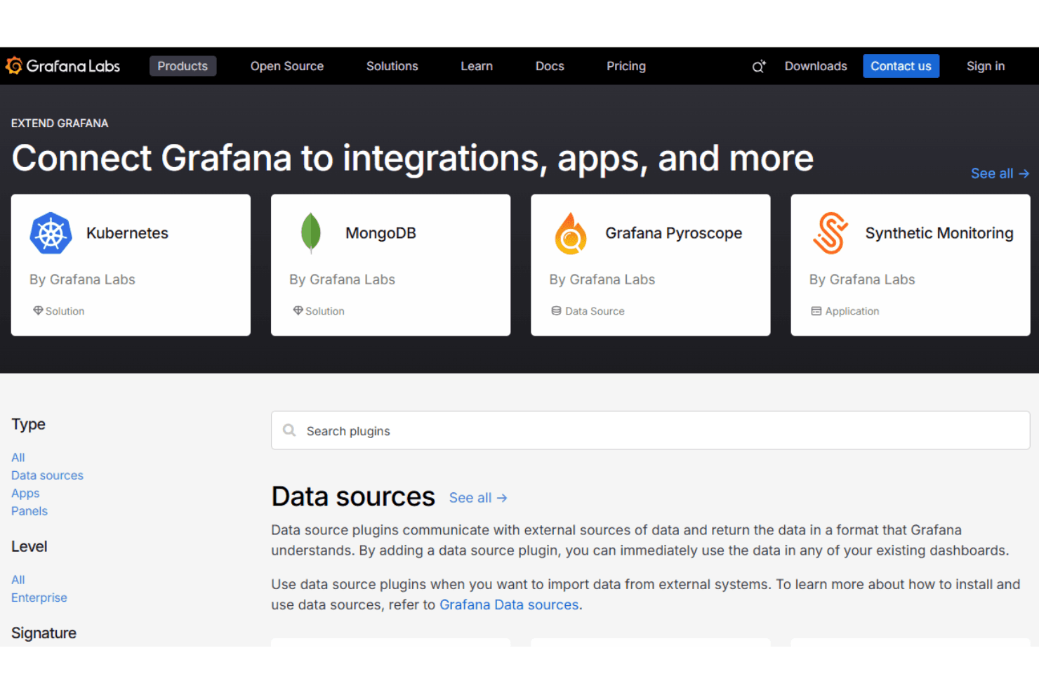 Grafana screenshot