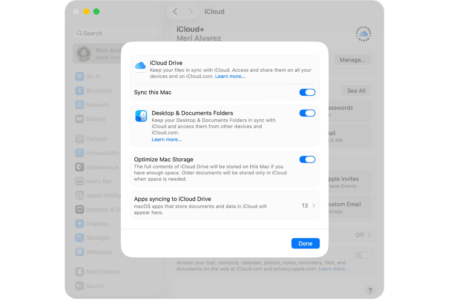 iCloud screenshot