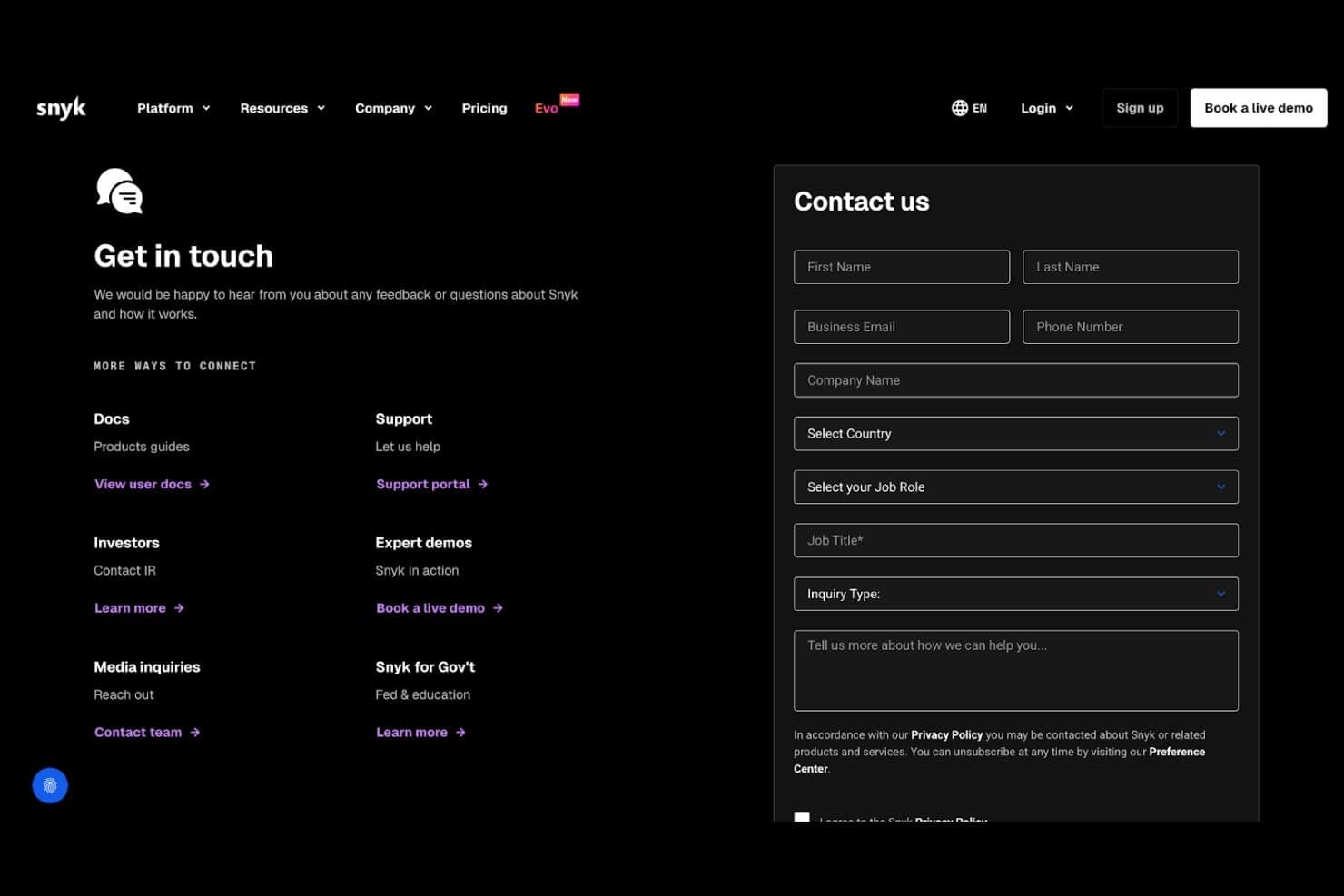 Snyk screenshot