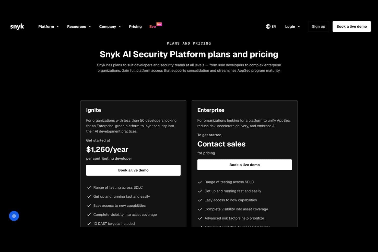 Snyk screenshot
