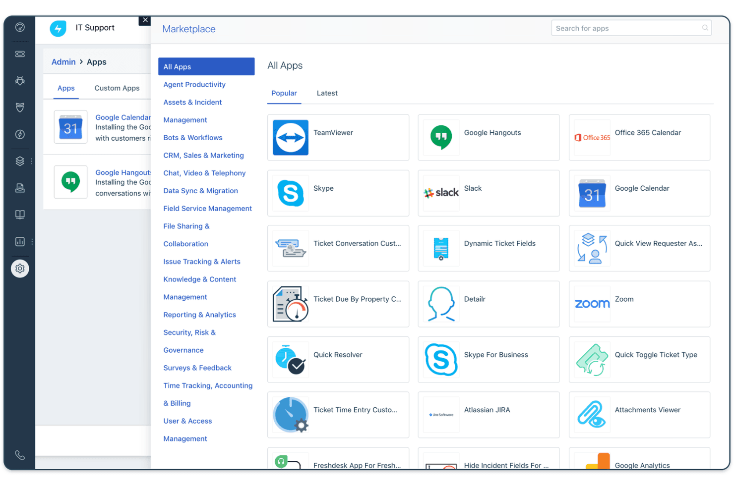 Freshservice screenshot