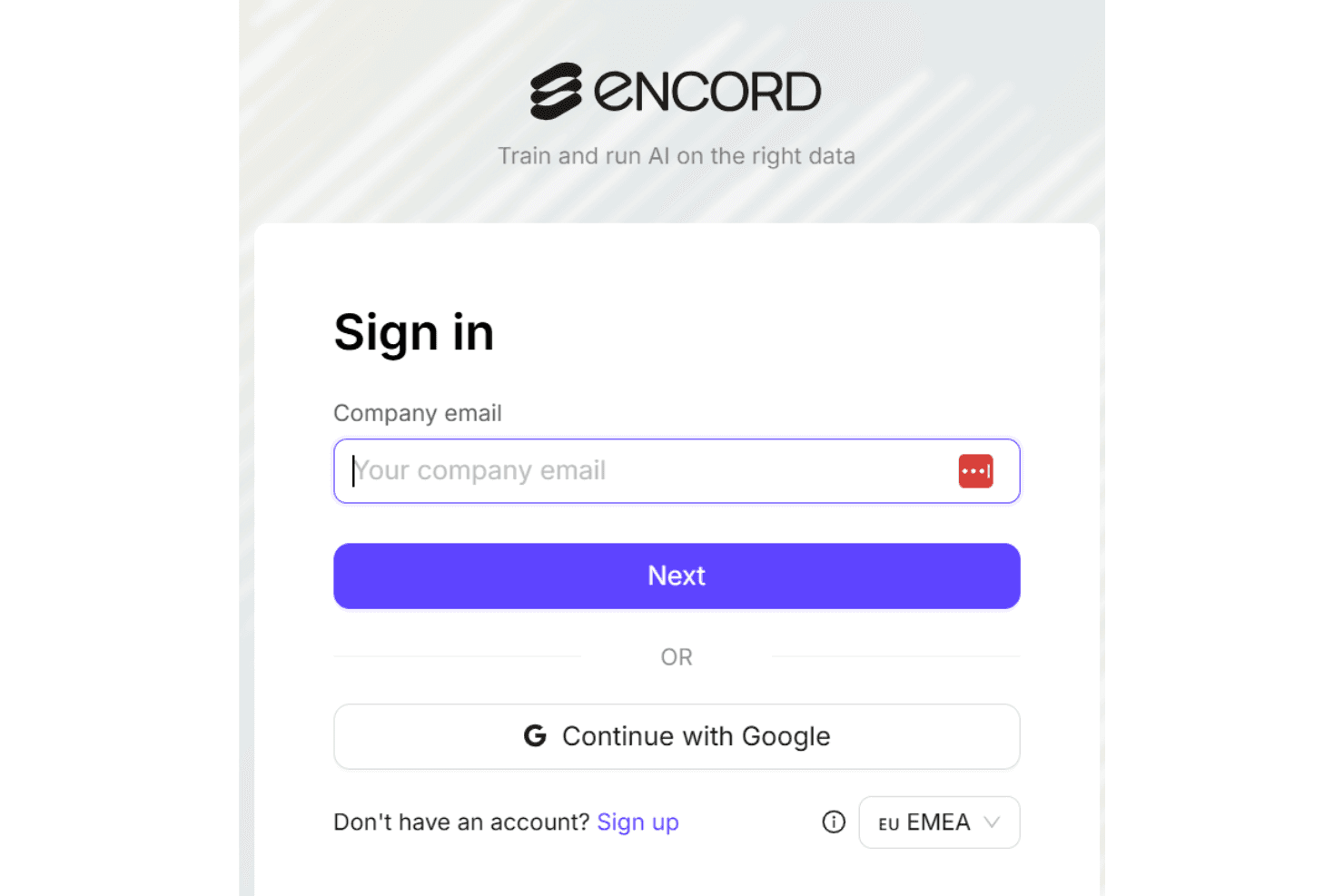 Encord screenshot