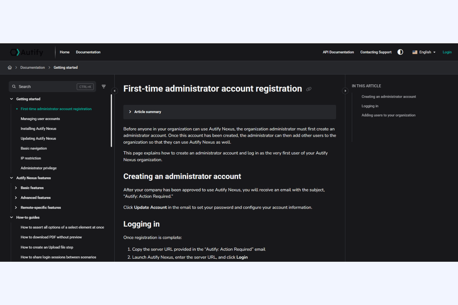Autify screenshot