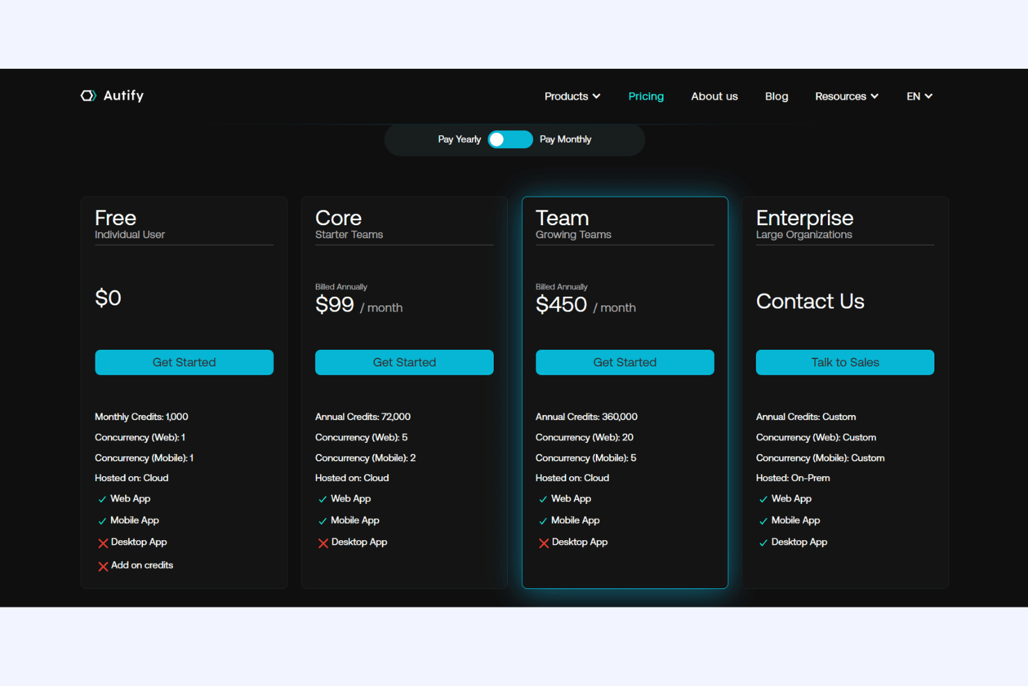Autify screenshot