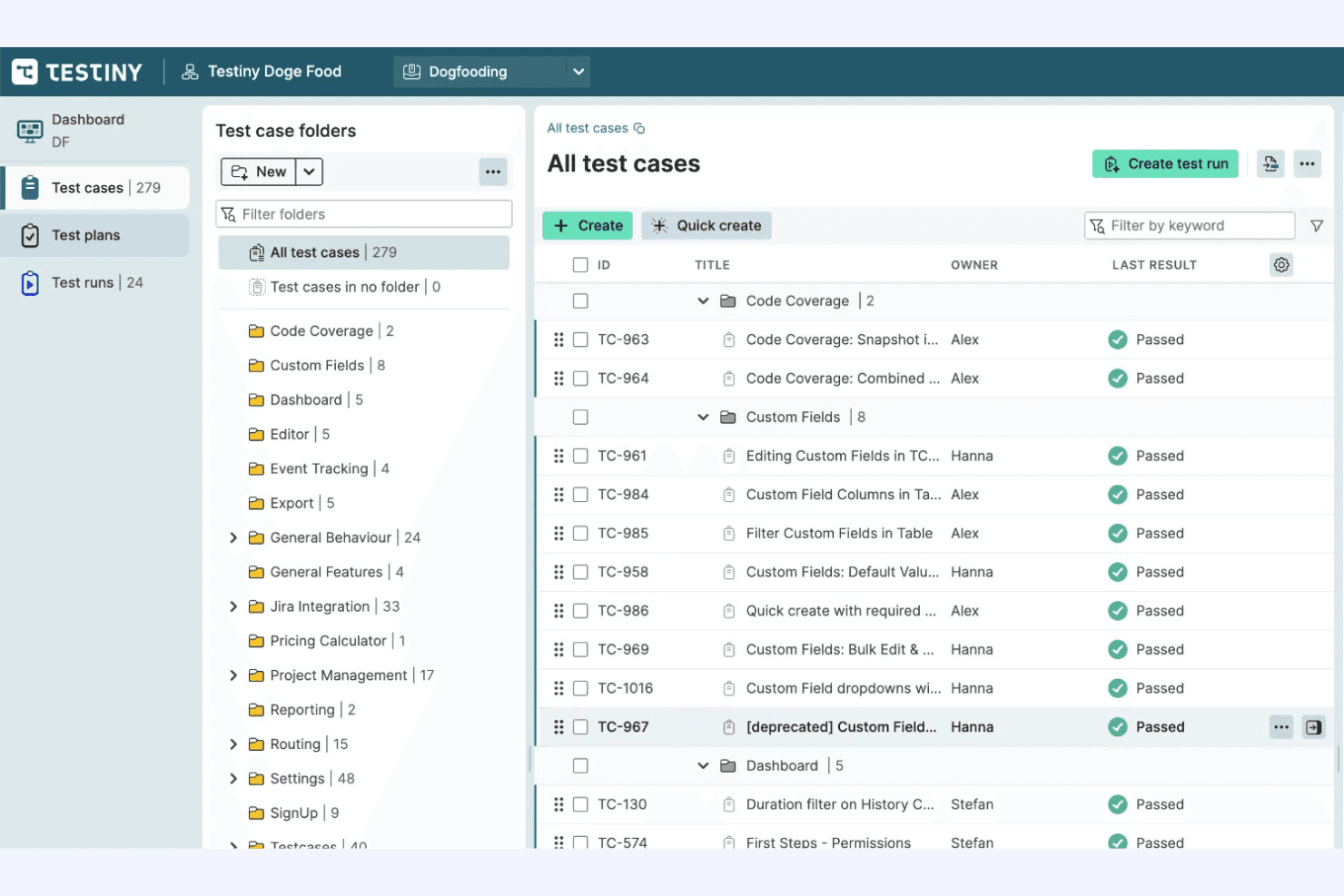 Testiny screenshot
