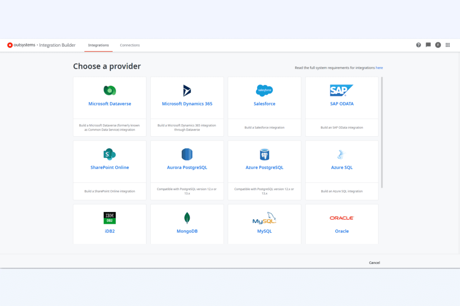 OutSystems screenshot
