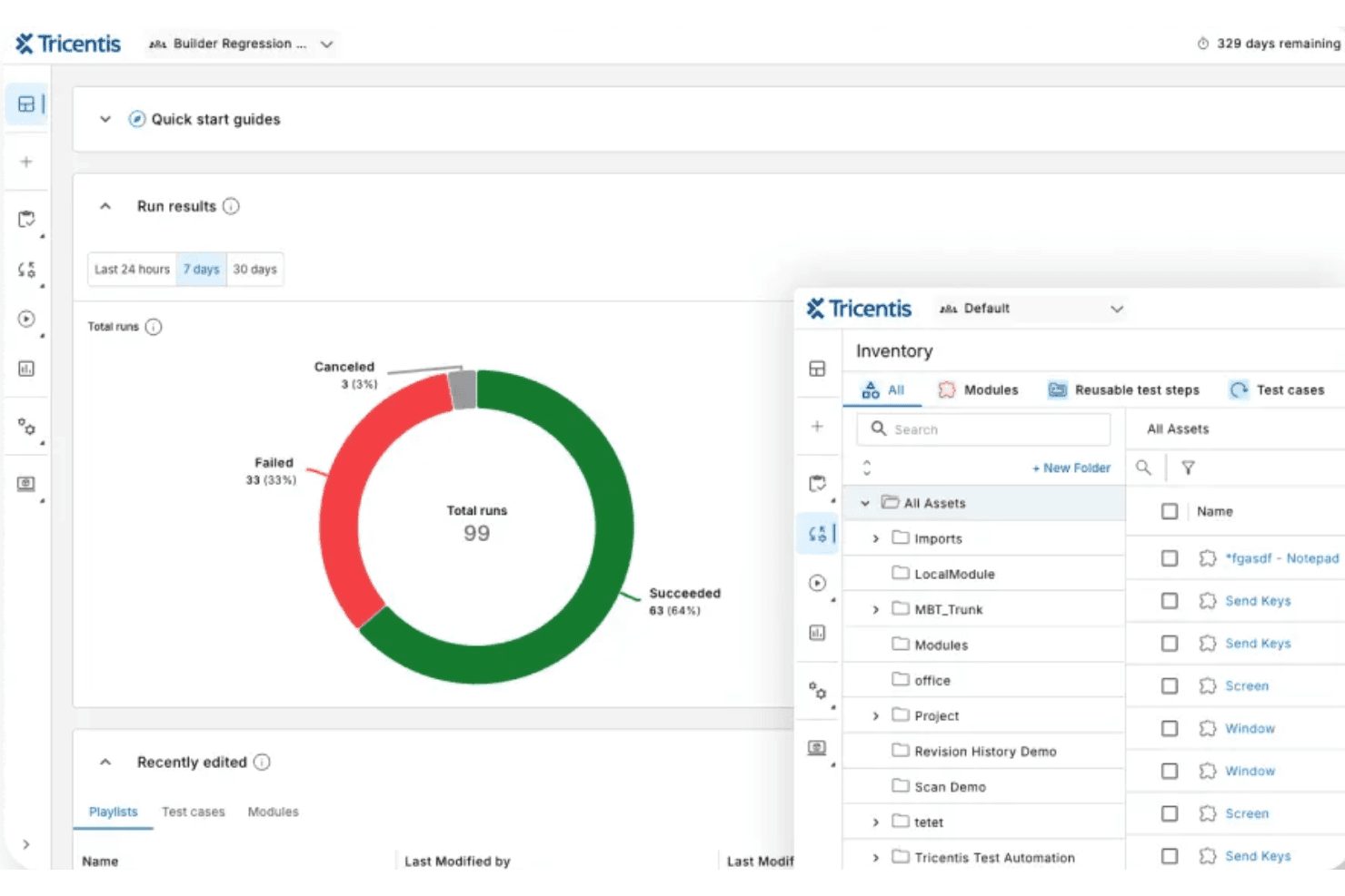 Tricentis Tosca screenshot