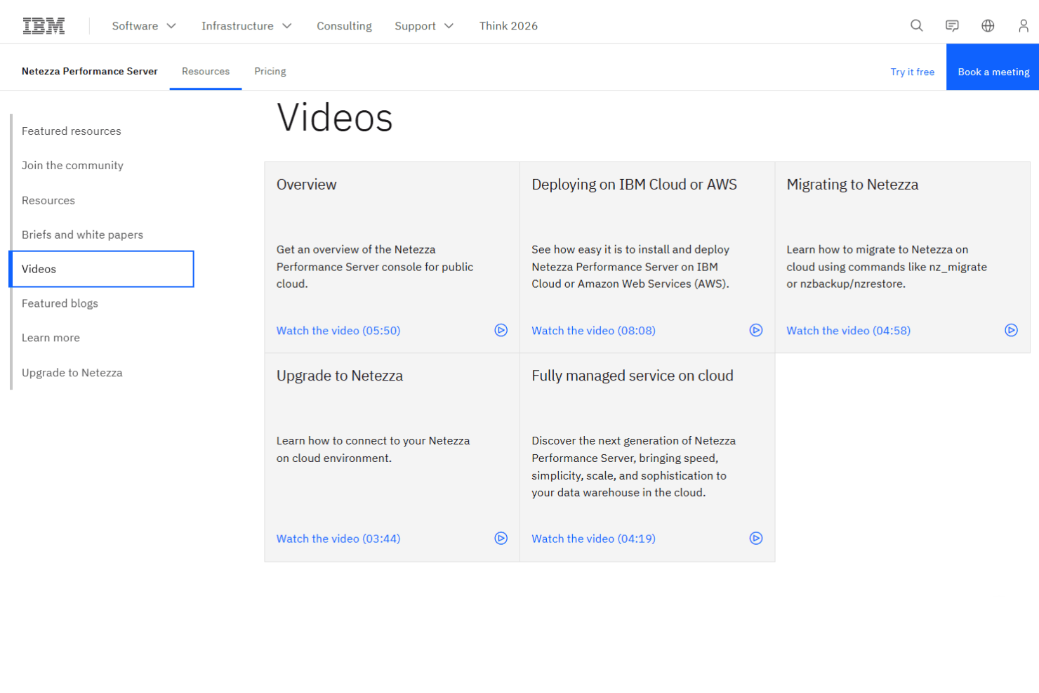 IBM Netezza Performance Server screenshot