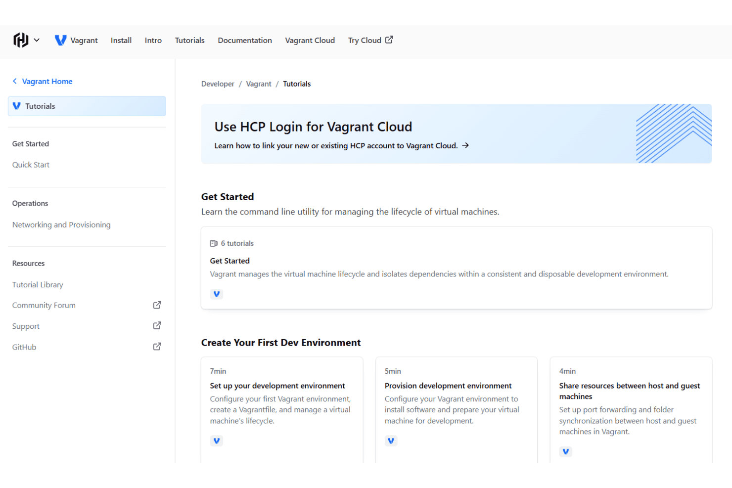 Vagrant screenshot