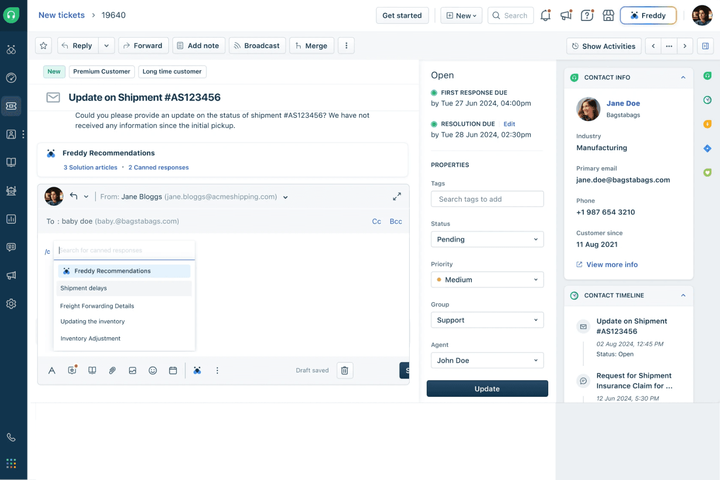 Freshworks screenshot