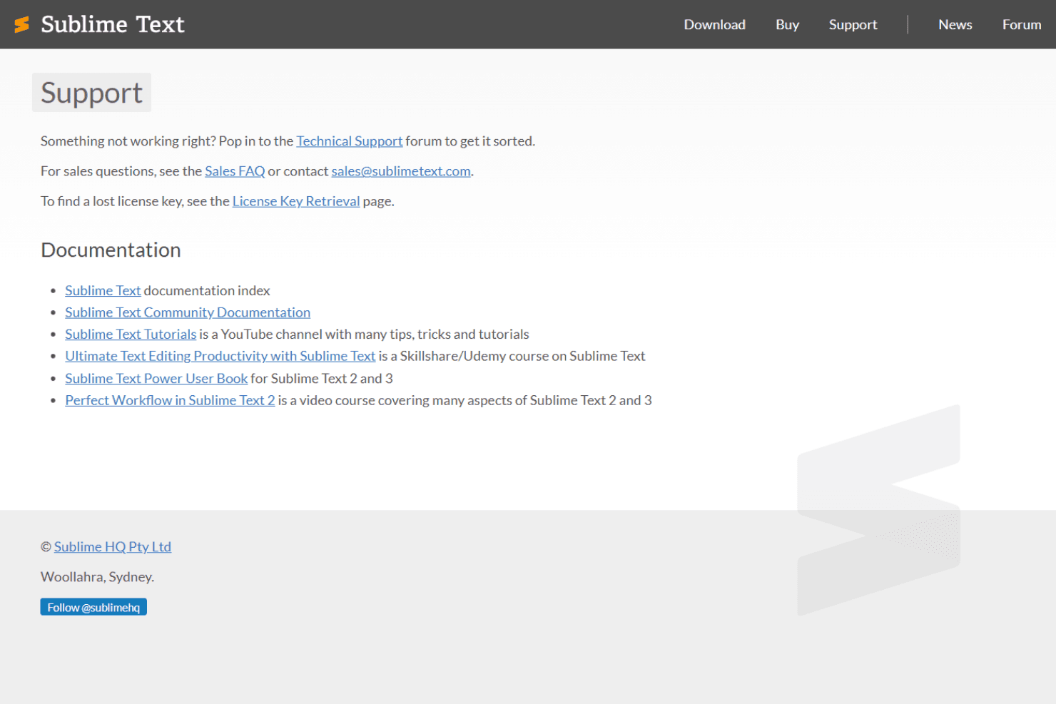 Sublime Text screenshot