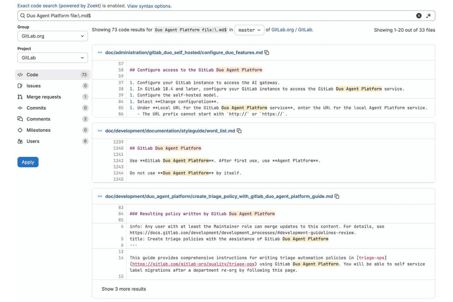 GitLab screenshot