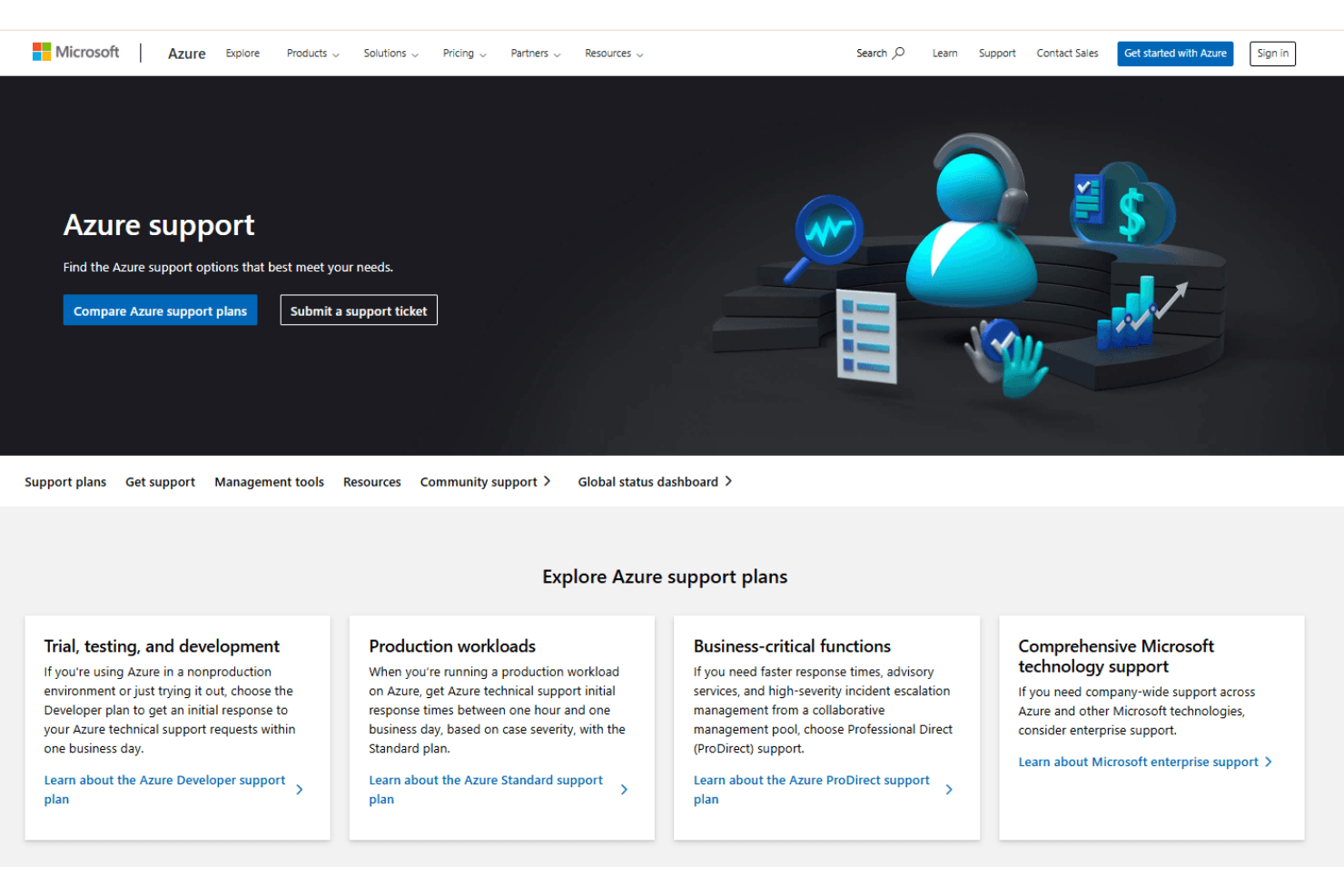 Microsoft Azure screenshot