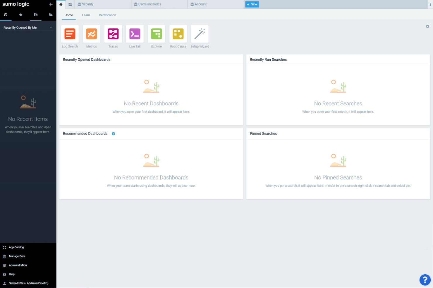 Sumo Logic screenshot