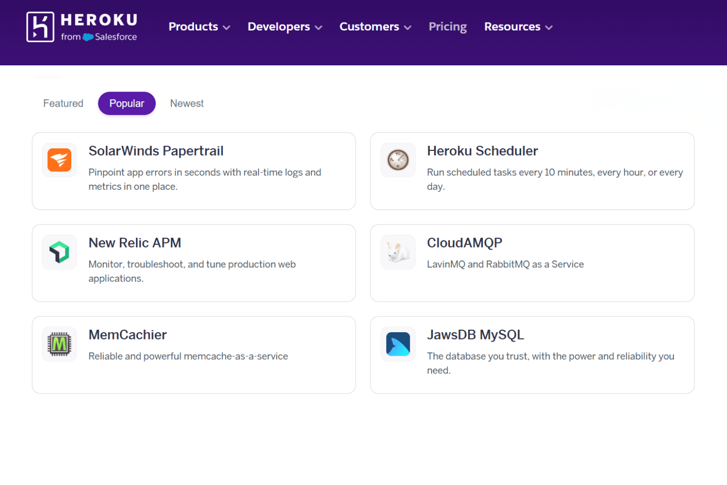 Heroku screenshot