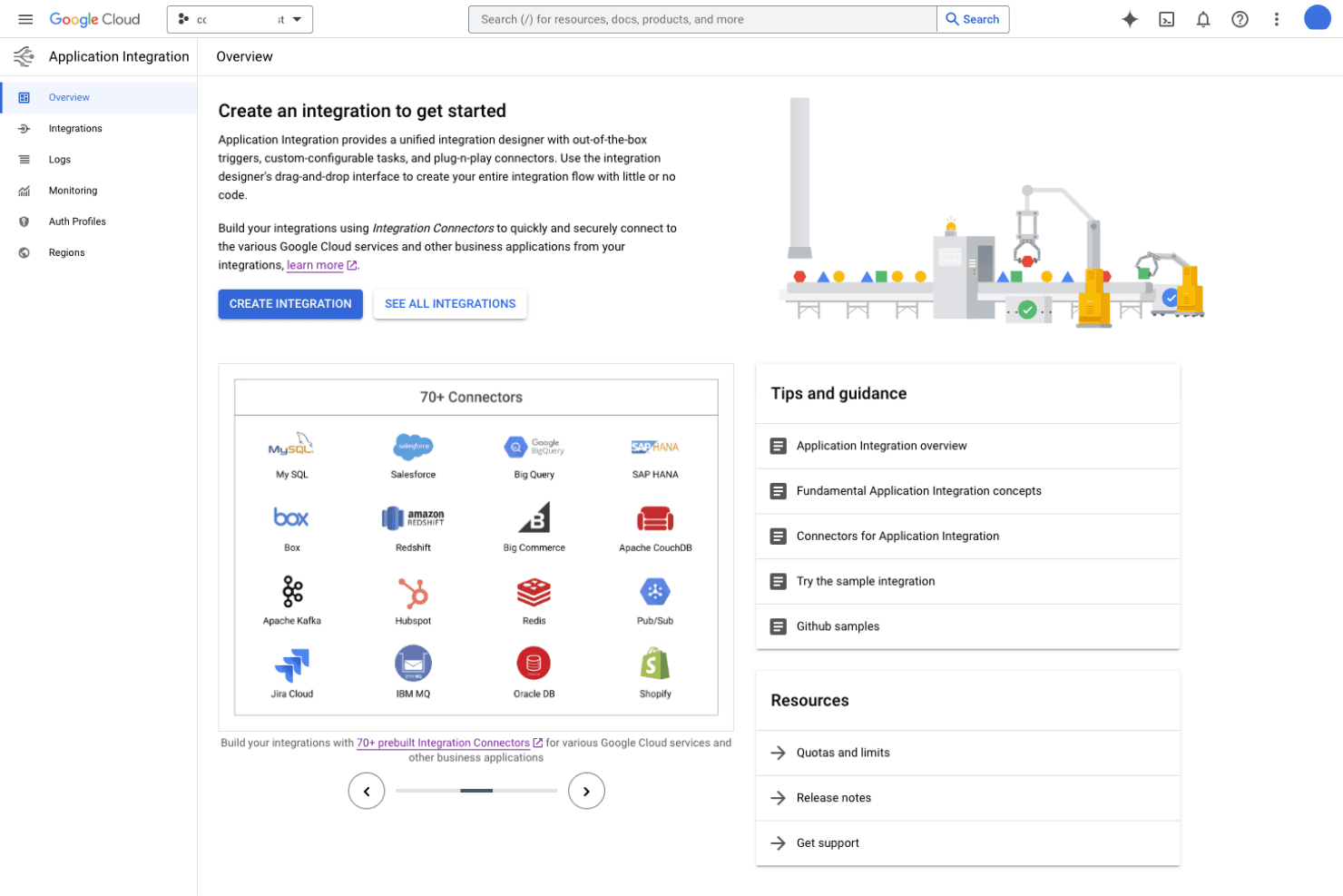 Google Cloud screenshot