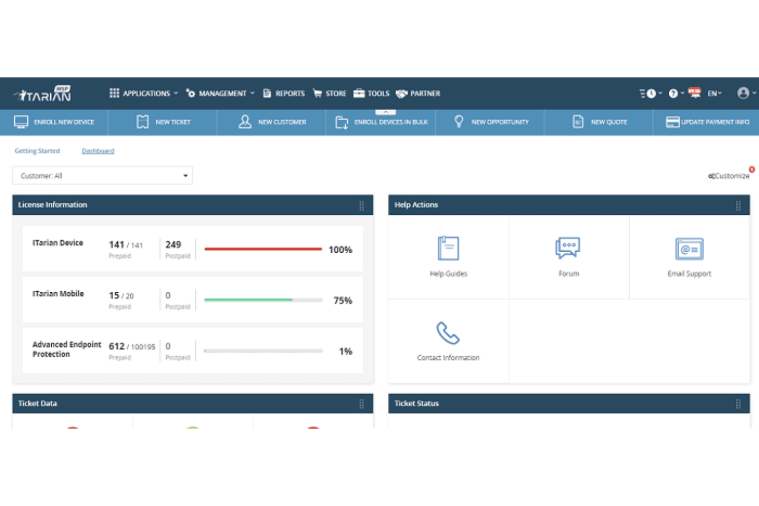 ITarian screenshot