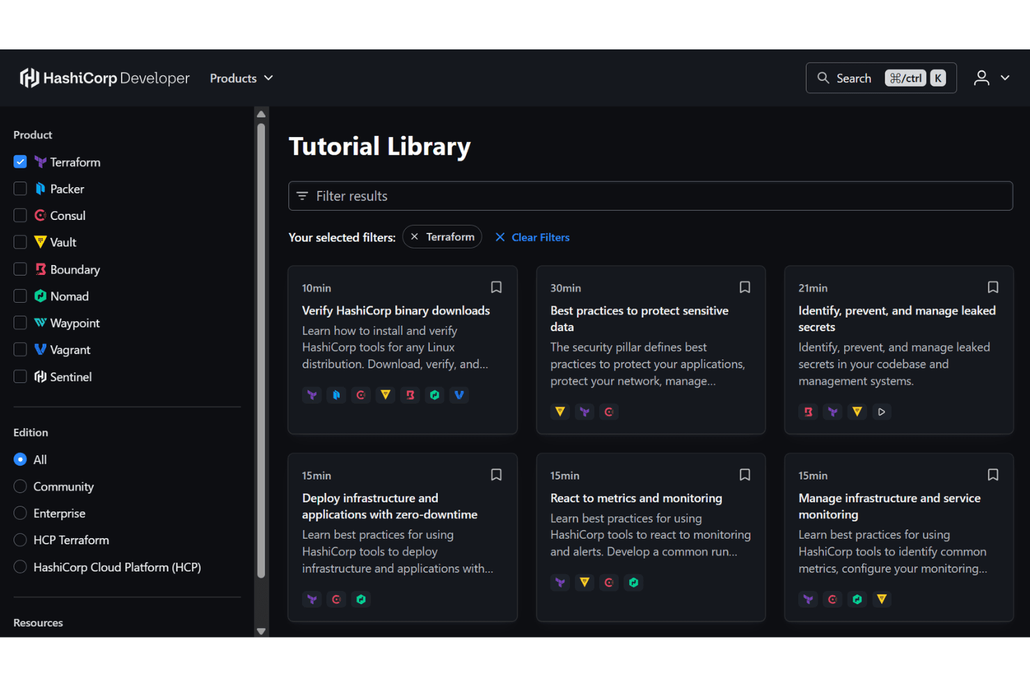 Terraform screenshot